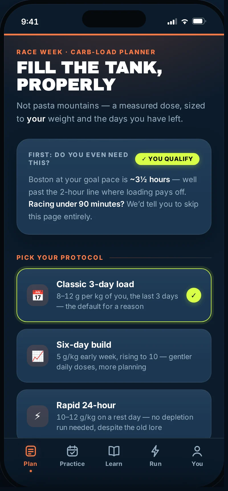 The planner checks your finish time first